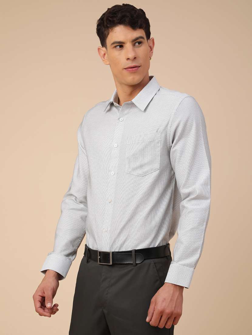 men printed long sleeves formal shirt - 22264209 -  Standard Image - 3