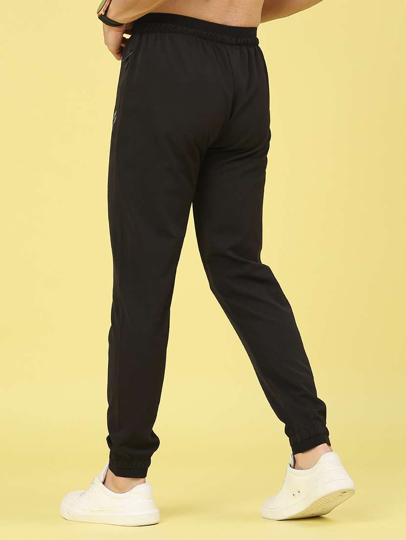 men solid mid rise regular fit jogger - 22264211 -  Standard Image - 3