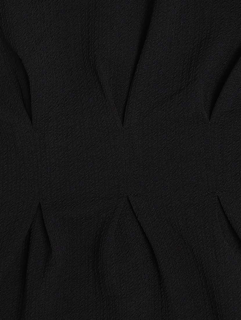 girls solid short sleeve a-line dress - 22264223 -  Standard Image - 3