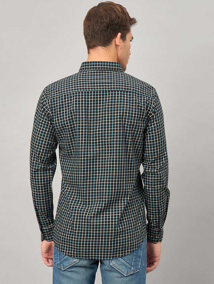 men checkered long sleeve regualr fit casual shirt - 22264257 -  Standard Image - 3