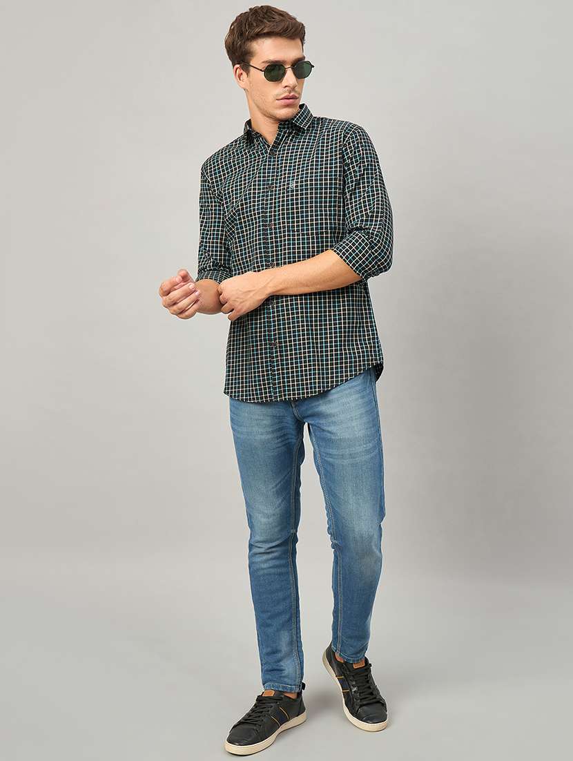 men checkered long sleeve regualr fit casual shirt - 22264257 -  Standard Image - 5