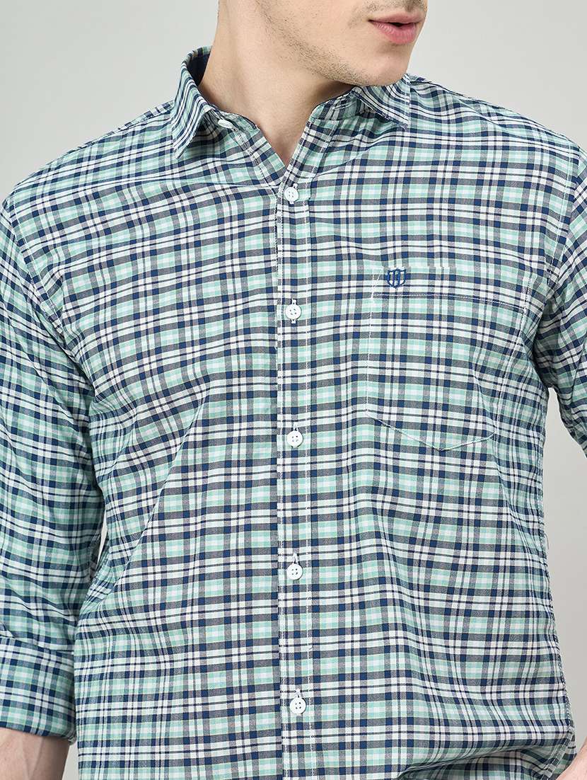 men checkered long sleeve regualr fit casual shirt - 22264259 -  Standard Image - 5