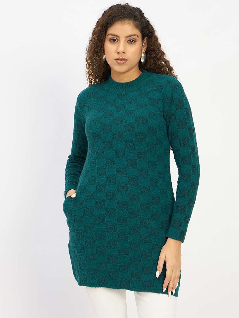 women self designed long sleeve pullover