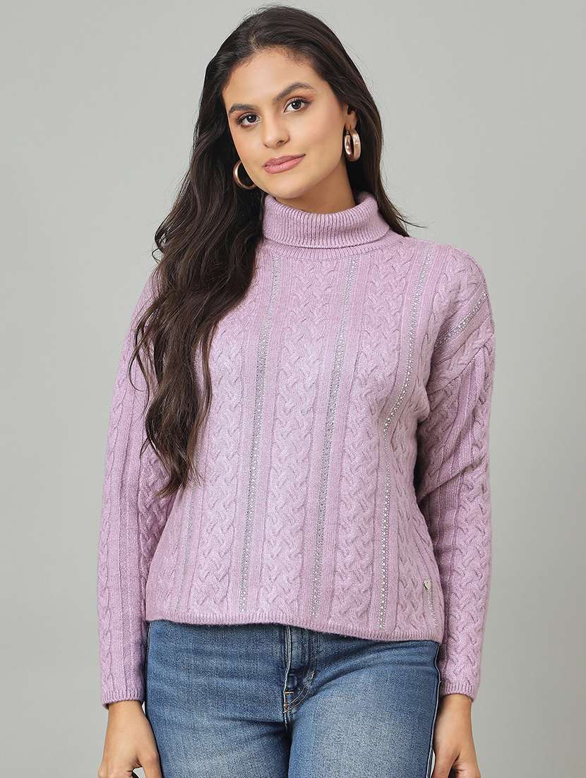 women self designed long sleeve pullovertu