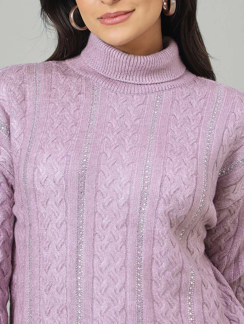 women self designed long sleeve pullovertu - 22264329 -  Standard Image - 3