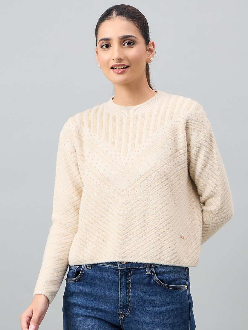 women self designed long sleeve pullover