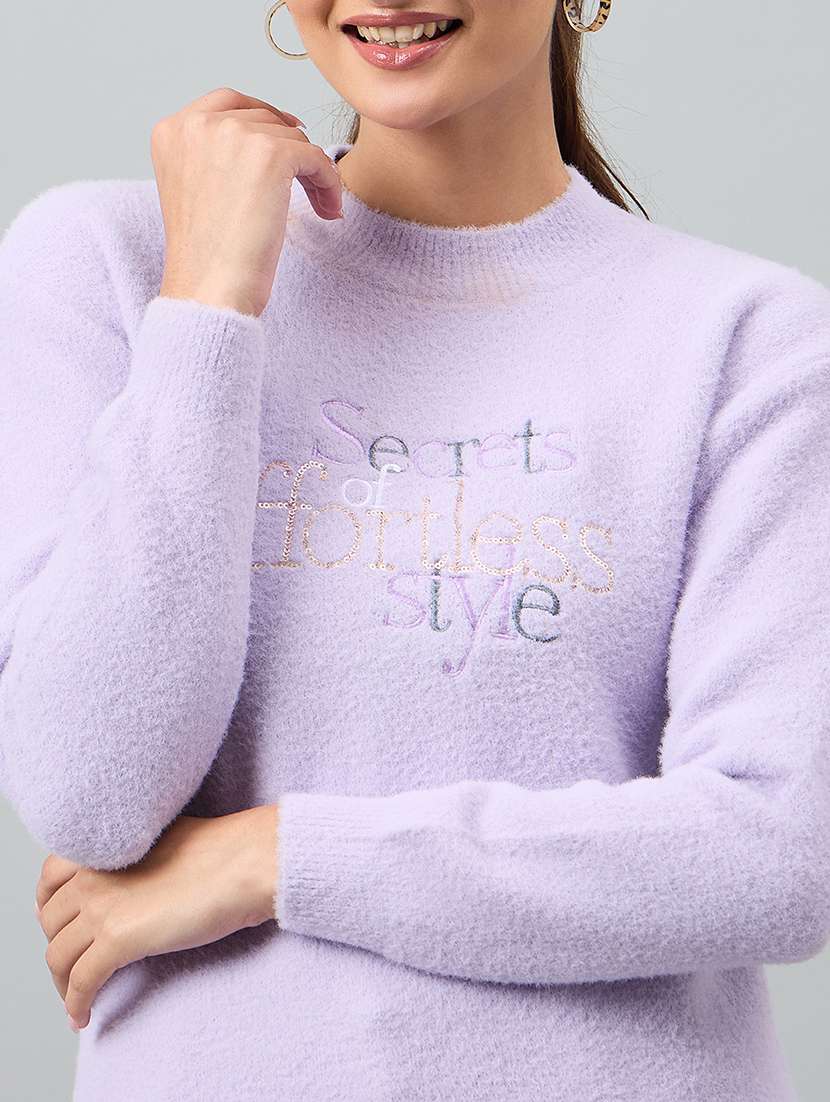 women self designed long sleeve pullover - 22264398 -  Standard Image - 3