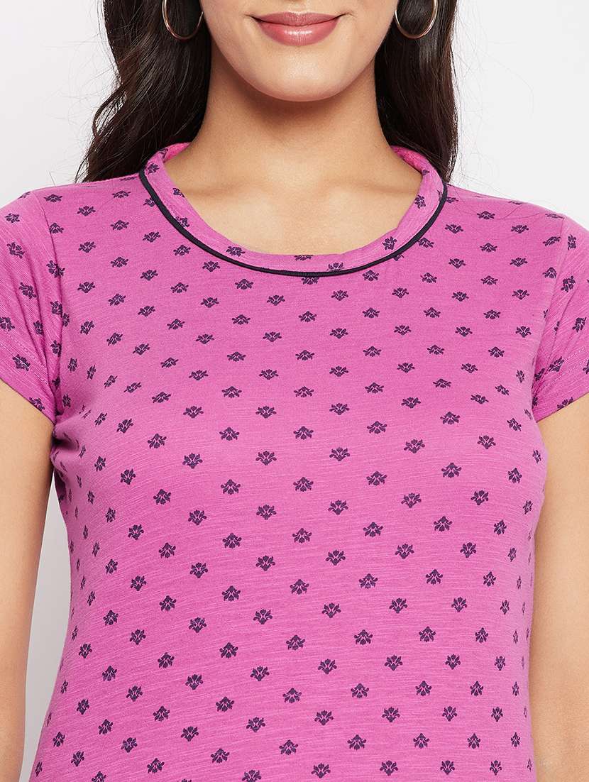 Women Printed Short Sleeve Regular Top - 22264405 -  Standard Image - 3