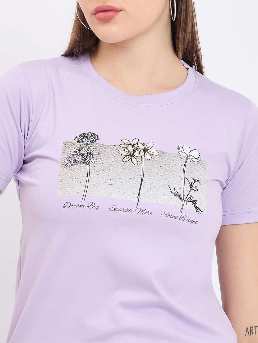 women printed short sleeve t-shirt - 22264410 -  Standard Image - 3