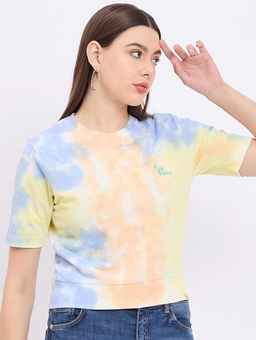 women printed short sleeve t-shirt