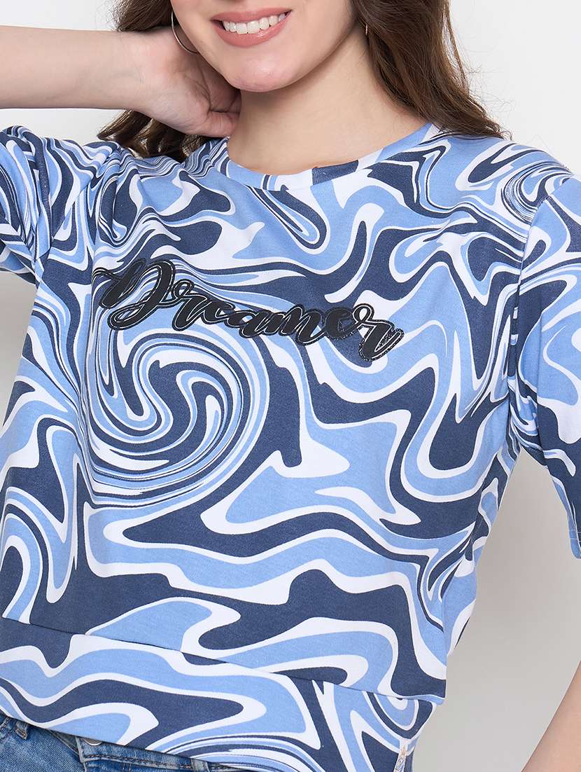 women printed short sleeve t-shirt - 22264416 -  Standard Image - 3