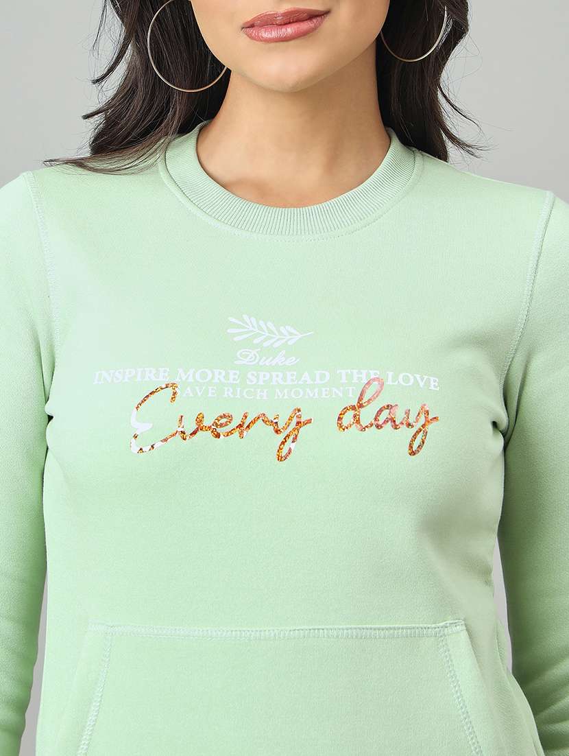 women printed long sleeve sweatshirt - 22264417 -  Standard Image - 3
