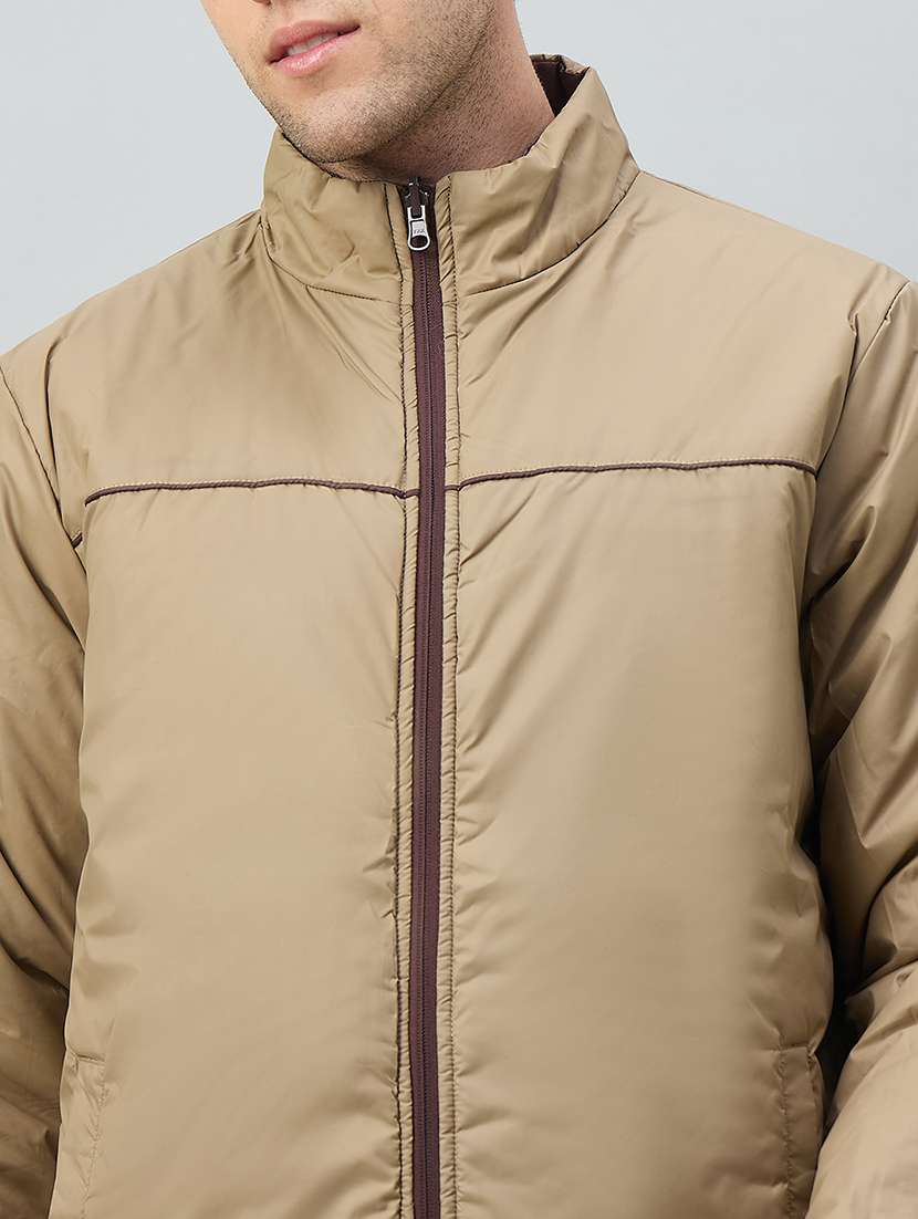 men solid long sleeve reversible puffer jacket - 22264431 -  Standard Image - 3