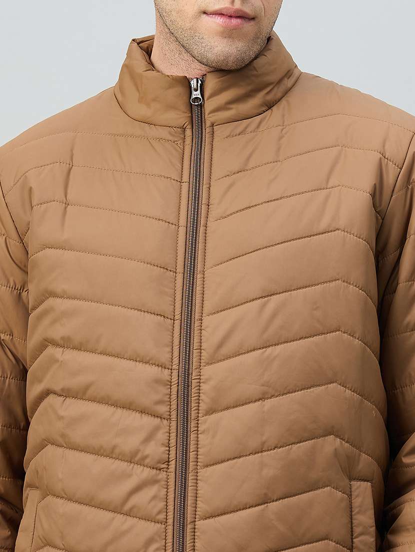 men solid long sleeve puffer jacket - 22264434 -  Standard Image - 3