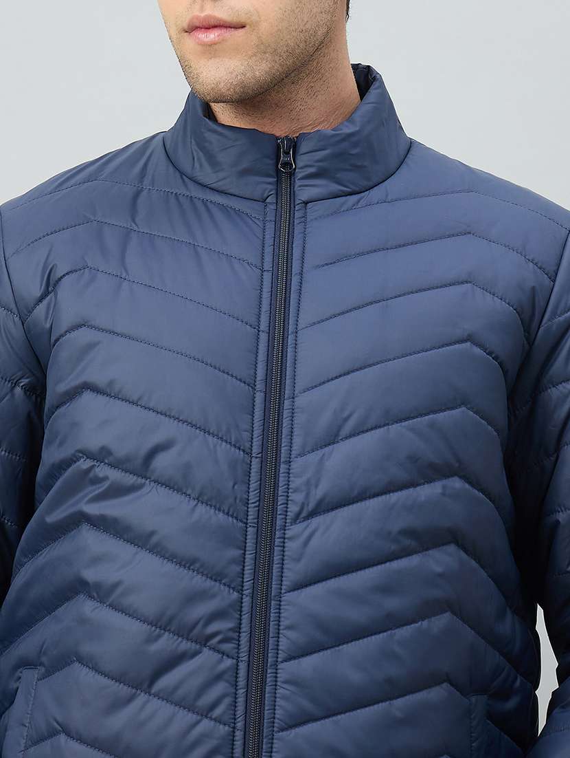 men solid long sleeve puffer jacket - 22264435 -  Standard Image - 3