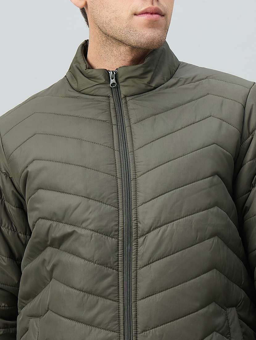 men solid long sleeve puffer jacket - 22264436 -  Standard Image - 3