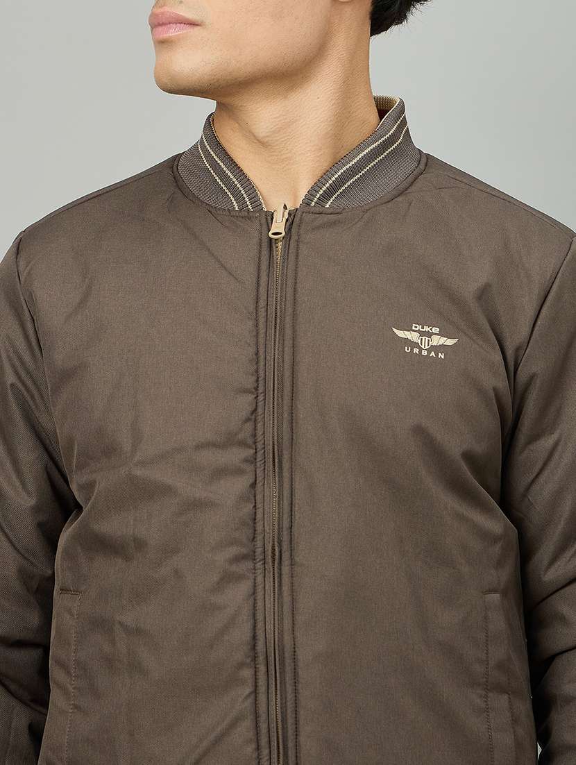 men colro blocked long sleeve reversible bomber jacket - 22264447 -  Standard Image - 3