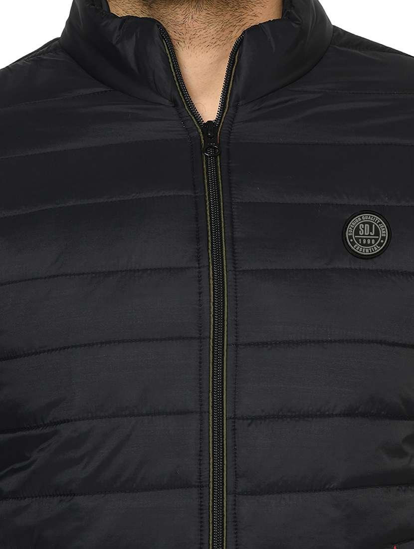 men solid long sleeve puffer jacket - 22264453 -  Standard Image - 3