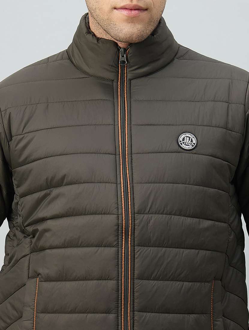 men solid long sleeve puffer jacket - 22264454 -  Standard Image - 3