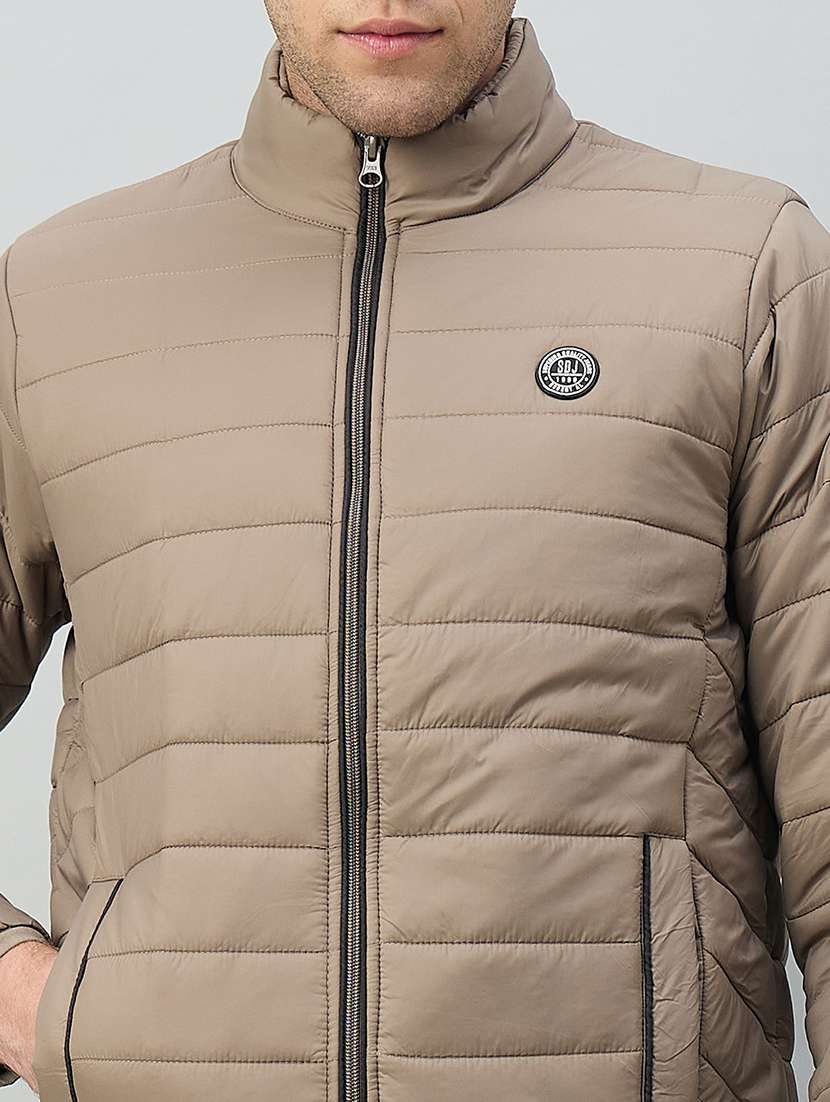 men solid long sleeve puffer jacket - 22264457 -  Standard Image - 3