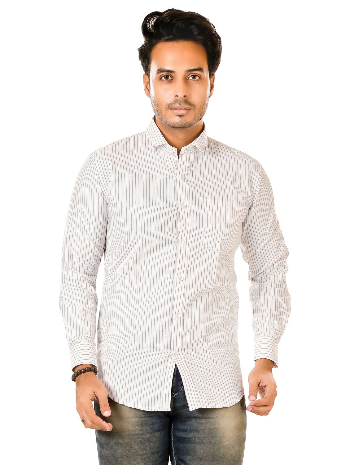 men solid long sleeve regualr fit casual shirt