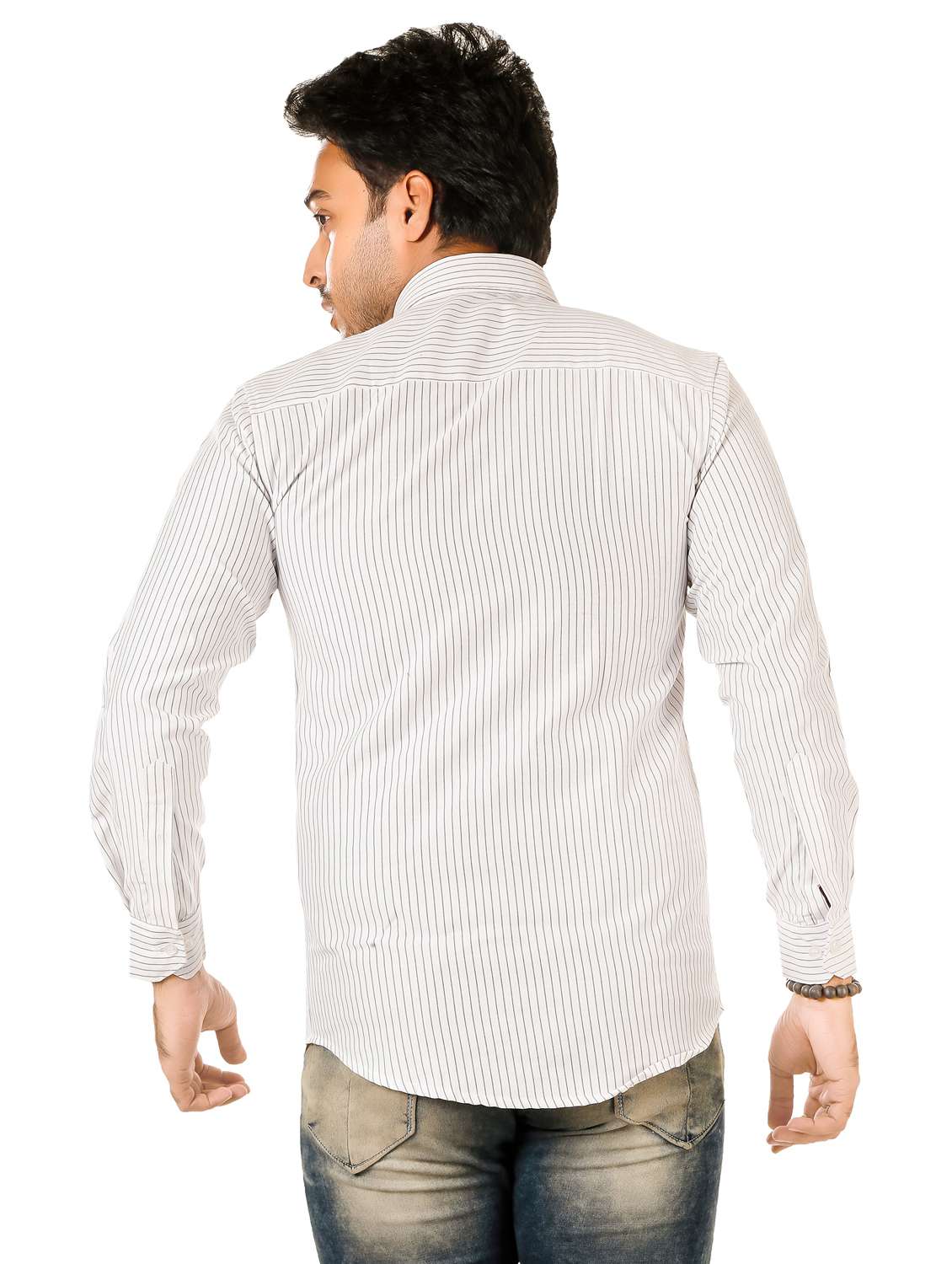 men solid long sleeve regualr fit casual shirt - 22264460 -  Standard Image - 3