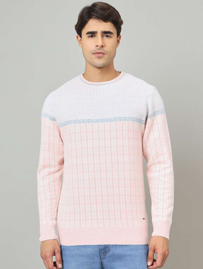 men self designed long sleeve pullover