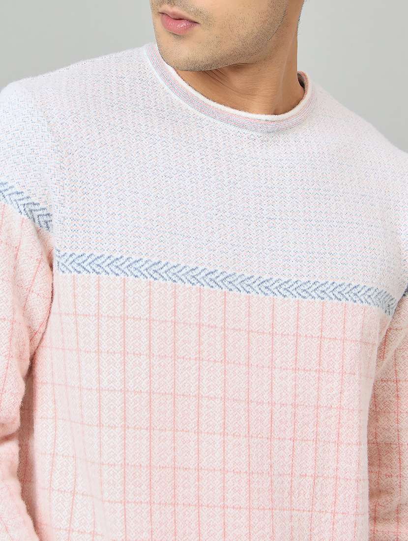 men self designed long sleeve pullover - 22264470 -  Standard Image - 3