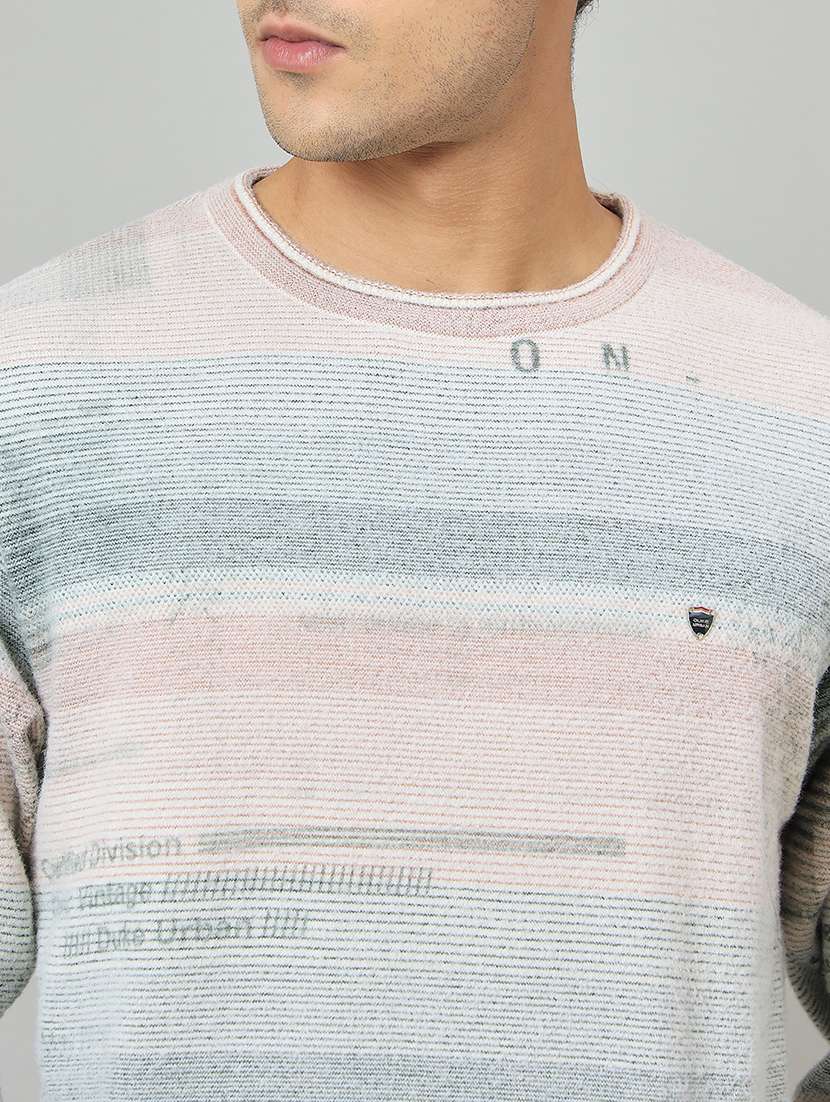 men self designed long sleeve pullover - 22264475 -  Standard Image - 3