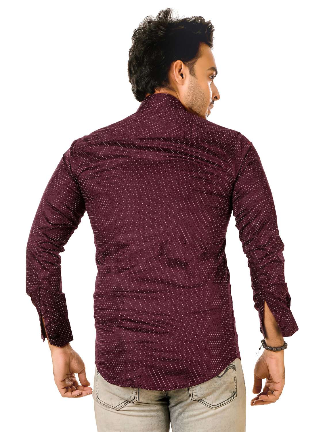 men printed long sleeve regualr fit casual shirt - 22264489 -  Standard Image - 3