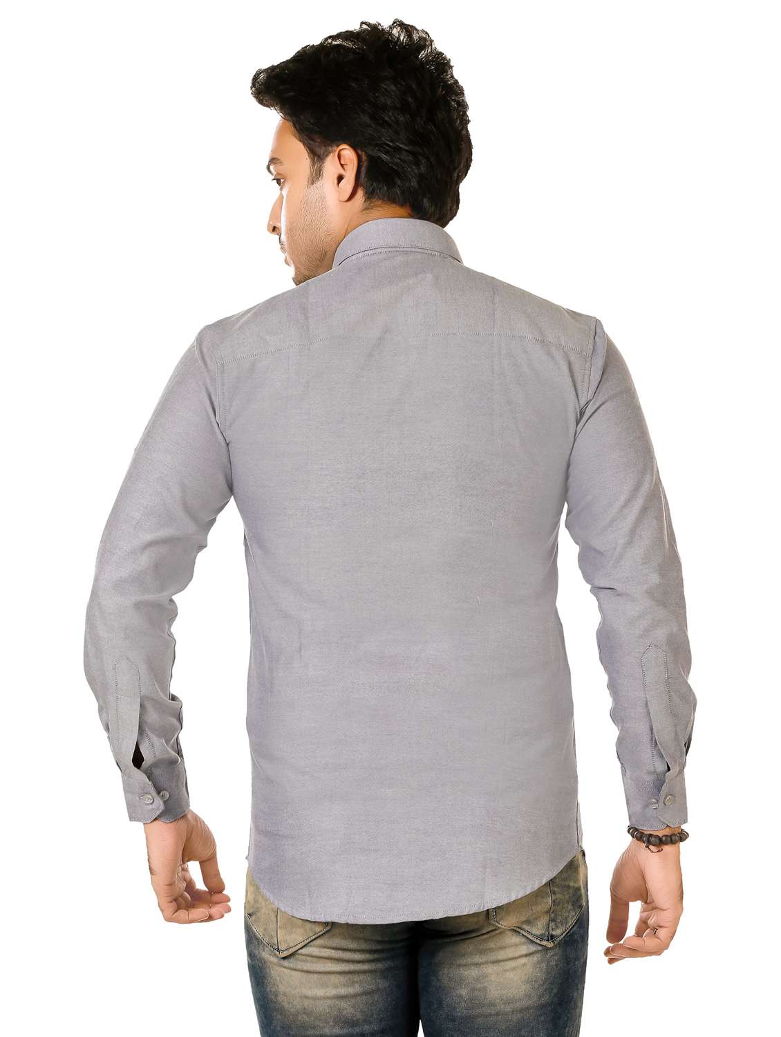 men solid long sleeve regualr fit casual shirt - 22264493 -  Standard Image - 3