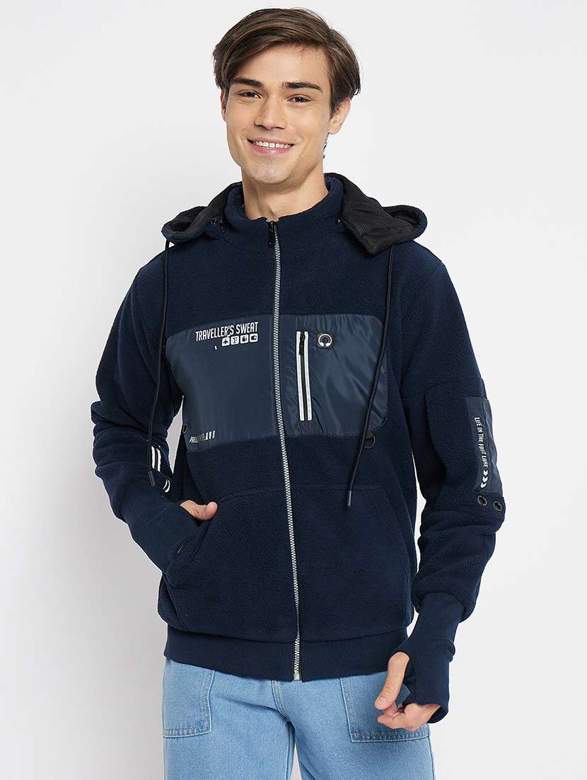 men printed long sleeve sweatshirt