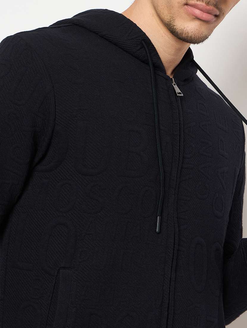 men solid hooded long sleeve sweatshirt - 22264524 -  Standard Image - 3