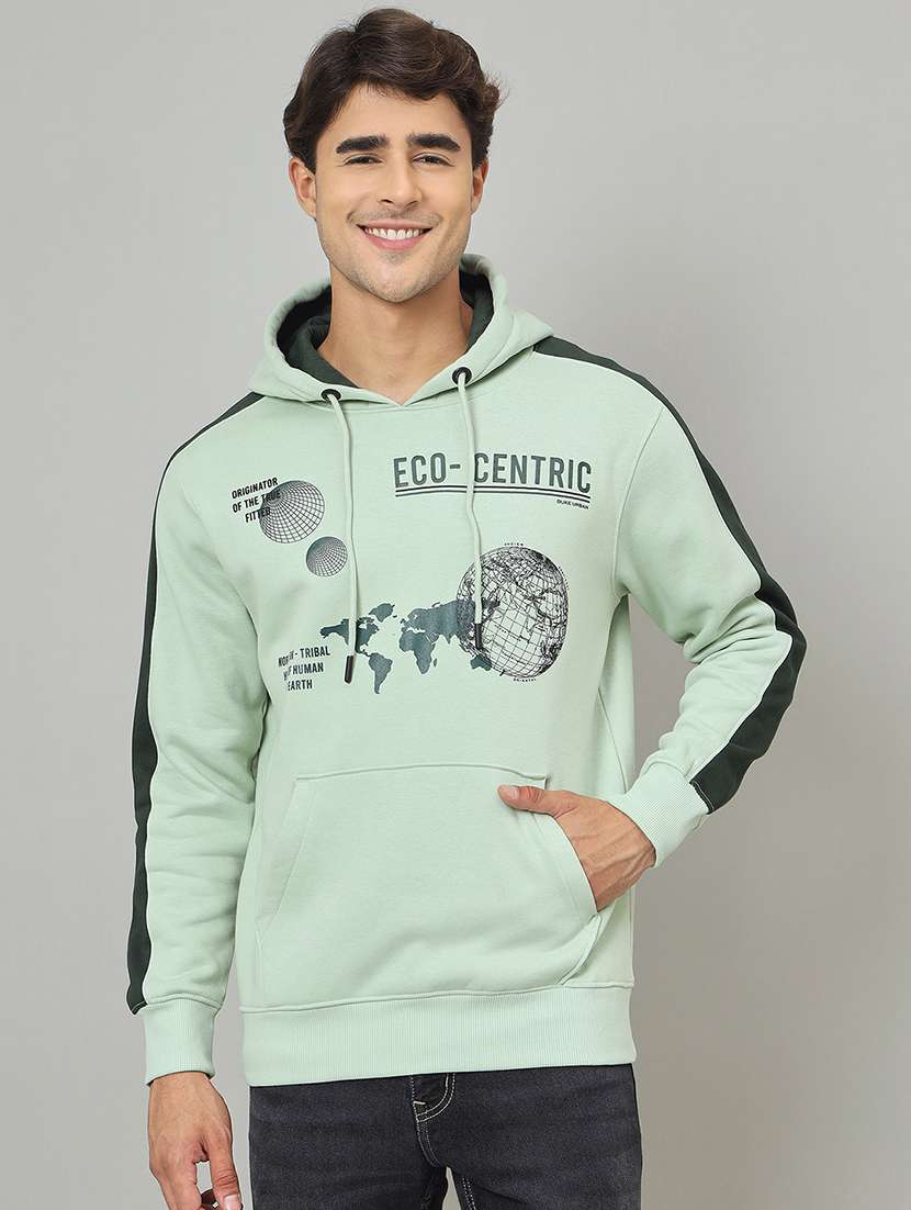 men printed long sleeve sweatshirt