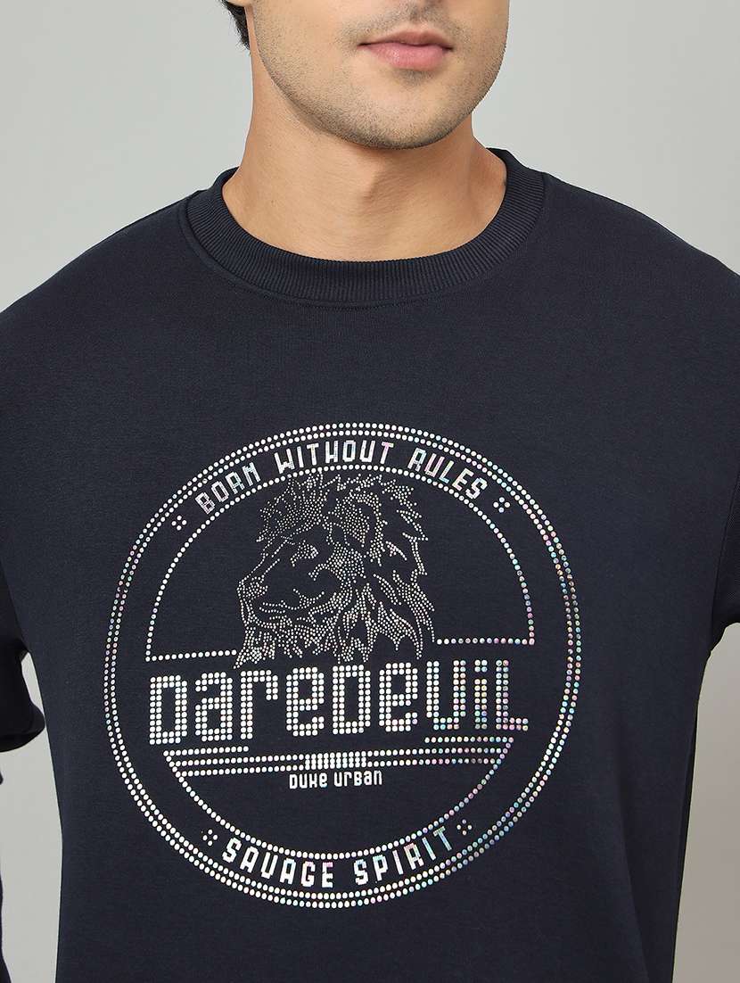 men printed long sleeve sweatshirt - 22264535 -  Standard Image - 3