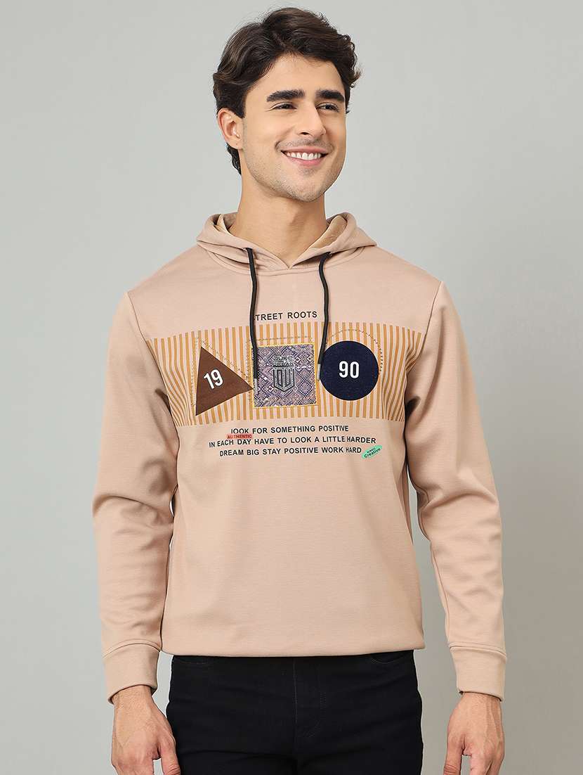 men printed long sleeve sweatshirt