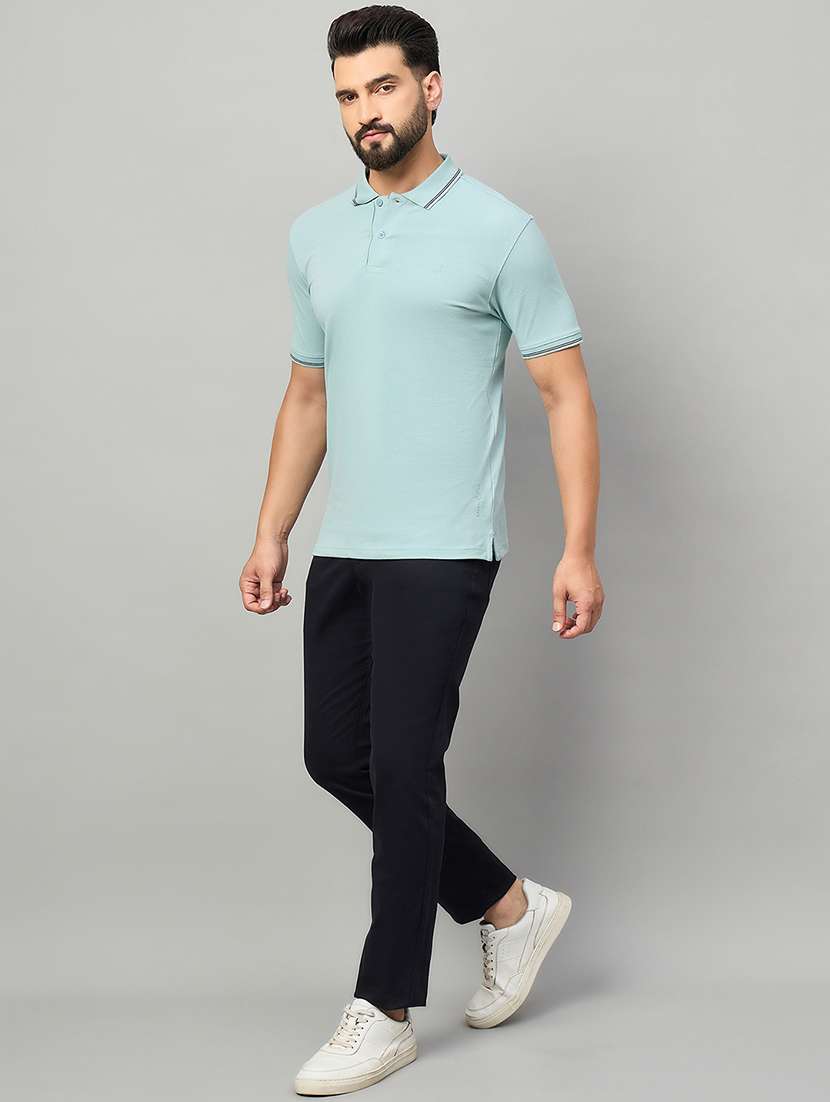 men solid mid rise chinos casual trouser - 22264550 -  Standard Image - 3