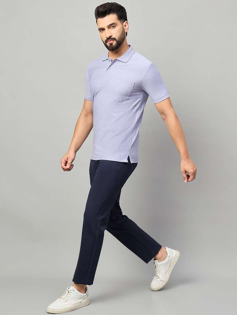 men solid mid rise chinos casual trouser - 22264556 -  Standard Image - 3