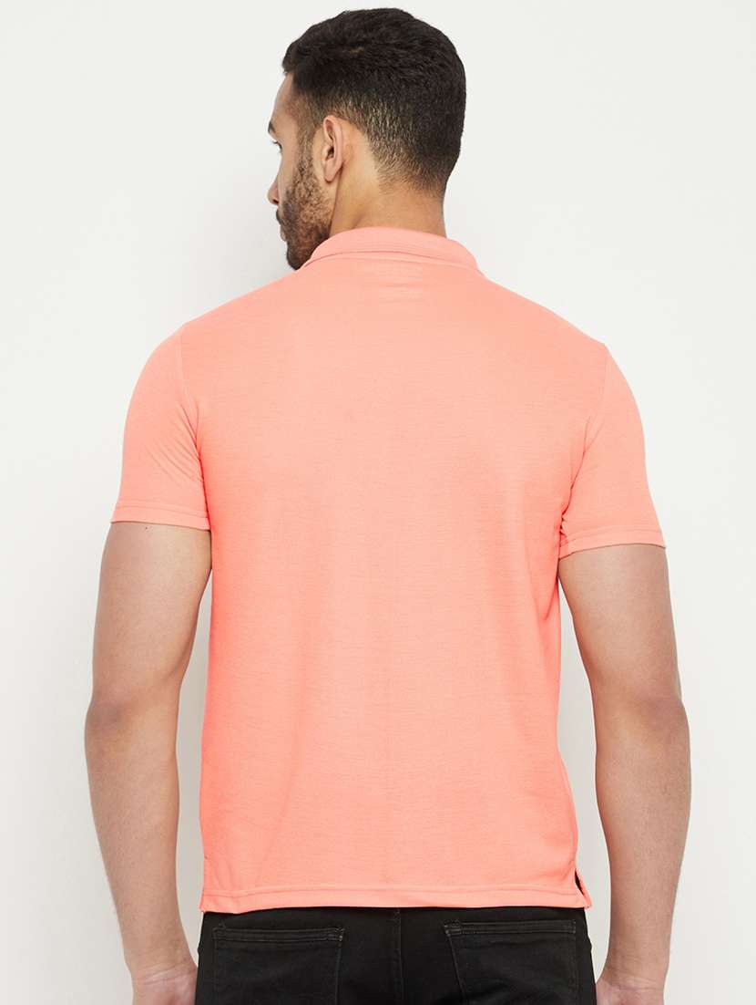 men solid short sleeve slim fit polo t-shirt - 22264573 -  Standard Image - 3