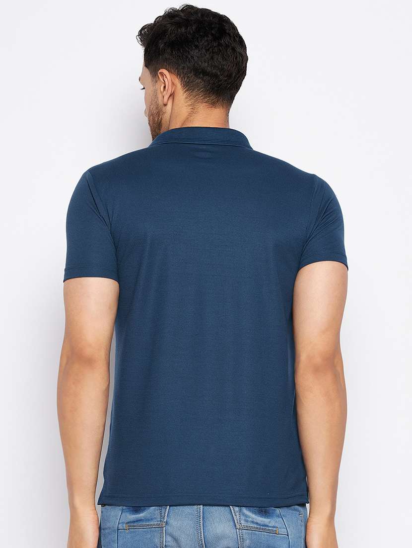men solid short sleeve regular fit polo t-shirt - 22264574 -  Standard Image - 3
