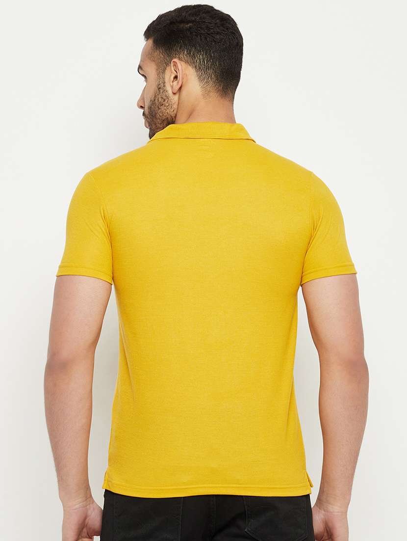 men solid short sleeve slim fit polo t-shirt - 22264577 -  Standard Image - 3