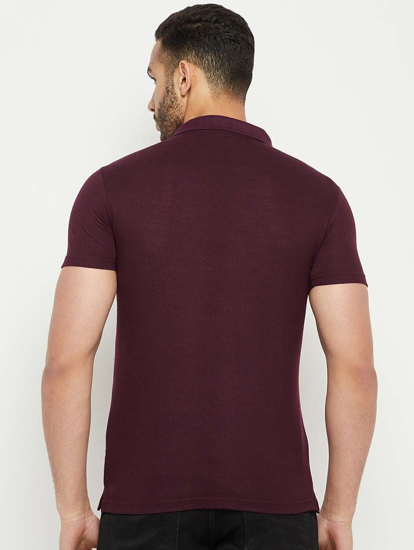 men solid short sleeve slim fit polo t-shirt - 22264578 -  Standard Image - 3