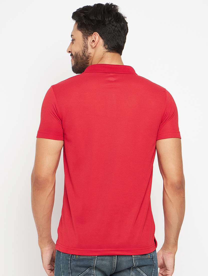 men solid short sleeve slim fit polo t-shirt - 22264579 -  Standard Image - 3