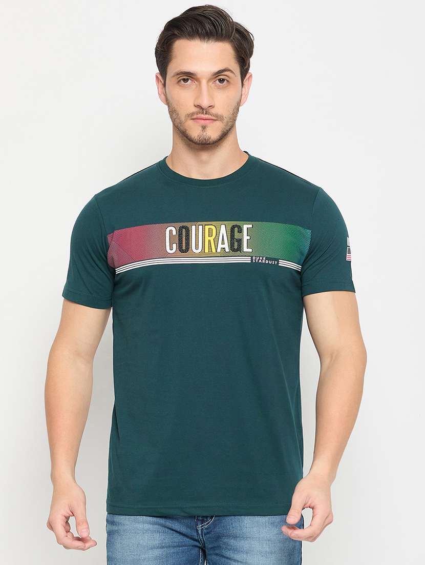 men printed short sleeve t-shirt