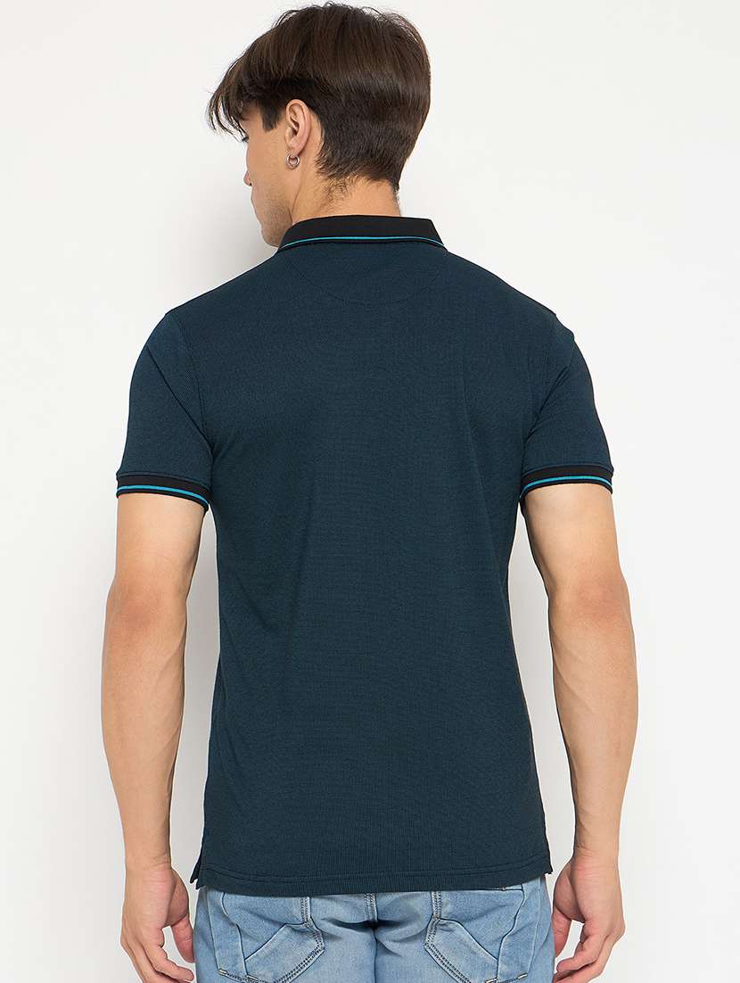 men solid short sleeve regular fit polo t-shirt - 22264591 -  Standard Image - 3