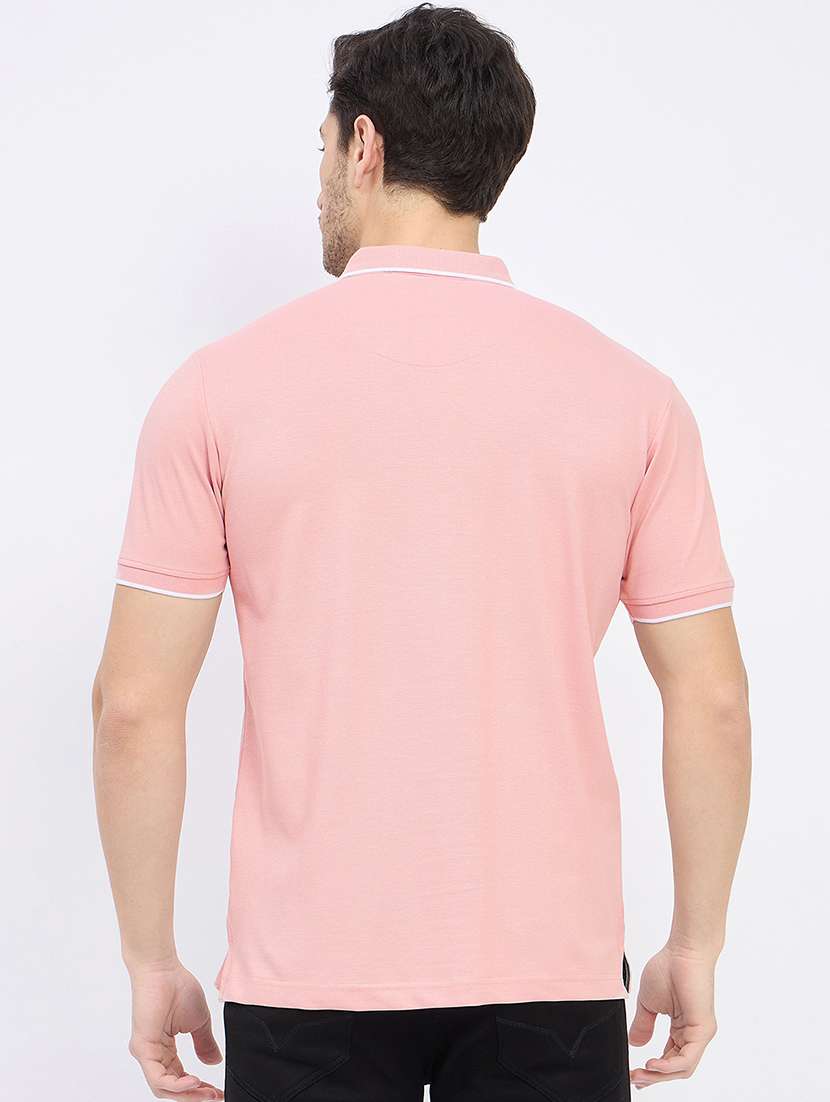 men solid short sleeve regular fit polo t-shirt - 22264594 -  Standard Image - 3
