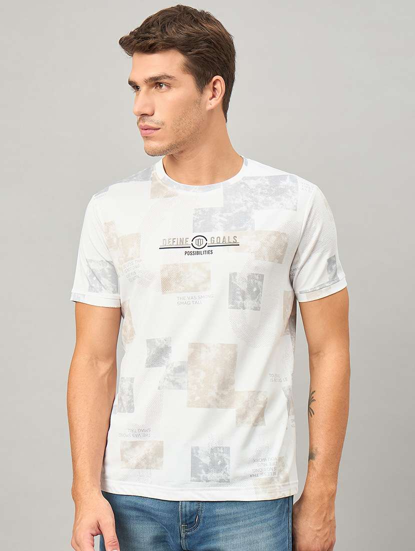 men printed short sleeve t-shirt