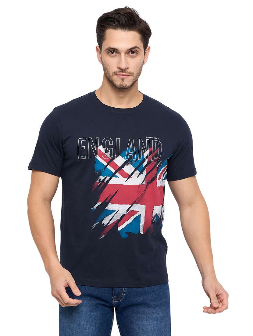 men printed short sleeve t-shirt