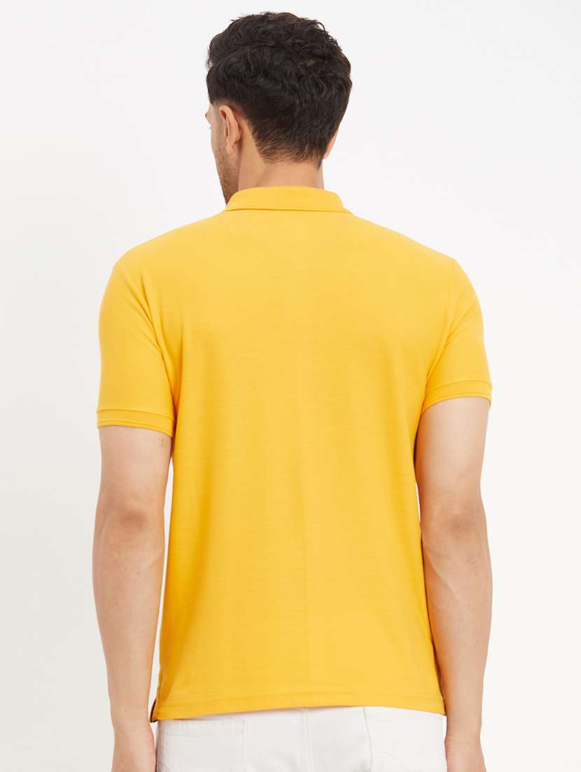 men solid short sleeve slim fit polo t-shirt - 22264610 -  Standard Image - 3