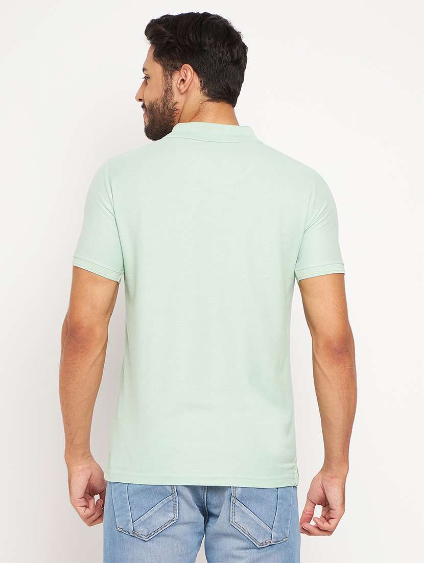 men solid short sleeve slim fit polo t-shirt - 22264611 -  Standard Image - 3